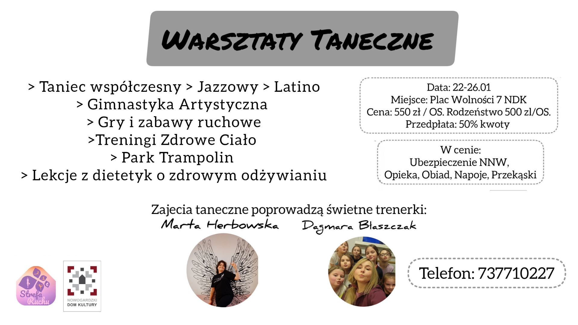 ROZTAŃCZONE FERIE w NDK